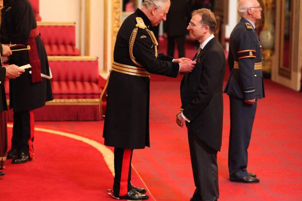 Dr. Richard Wilson from Welwyn Garden City is made an OBE (Officer of the Order of the British Empire) by the Prince of Wales at Buckingham Palace. This picture is not for use after 6 August, 2018. PRESS ASSOCIATION Photo. Picture date: Wednesday June 6, 2018. See PA story ROYAL Investiture. Photo credit should read: Jonathan Brady/PA Wire
