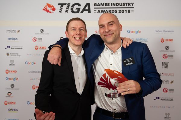 TIGA Games Industry Awards at the Guildhall London.Best  - Social Game - Supermassive GamesNovember 1 2018Matthew Power Photographywww.matthewpowerphotography.co.uk07969 088655mpowerphoto@yahoo.co.uk@mpowerphoto