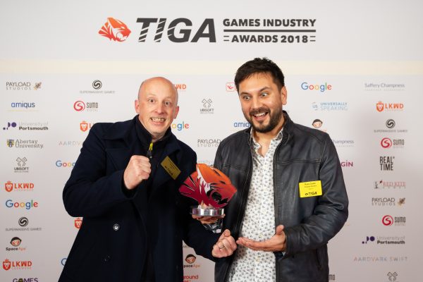 TIGA Games Industry Awards at the Guildhall London.Best Game by a small studio - Payload Studios November 1 2018Matthew Power Photographywww.matthewpowerphotography.co.uk07969 088655mpowerphoto@yahoo.co.uk@mpowerphoto