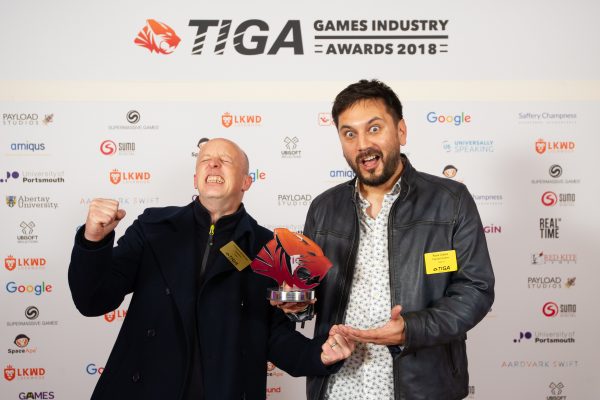 TIGA Games Industry Awards at the Guildhall London.Best Game by a small studio - Payload Studios November 1 2018Matthew Power Photographywww.matthewpowerphotography.co.uk07969 088655mpowerphoto@yahoo.co.uk@mpowerphoto